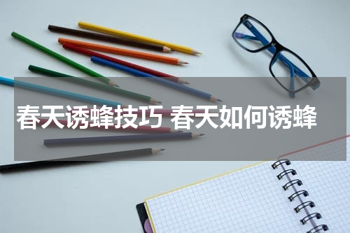 春天诱蜂技巧 春天如何诱蜂