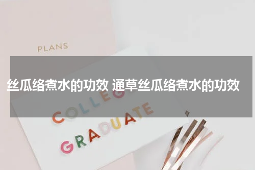 丝瓜络煮水的功效 通草丝瓜络煮水的功效