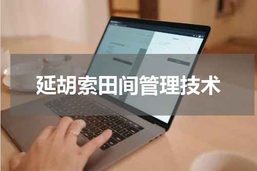 延胡索田间管理技术