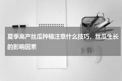 夏季高产丝瓜种植注意什么技巧，丝瓜生长的影响因素