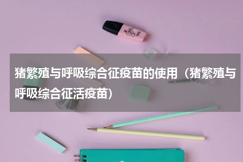猪繁殖与呼吸综合征疫苗的使用（猪繁殖与呼吸综合征活疫苗）