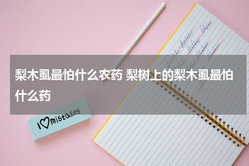 梨木虱最怕什么农药 梨树上的梨木虱最怕什么药