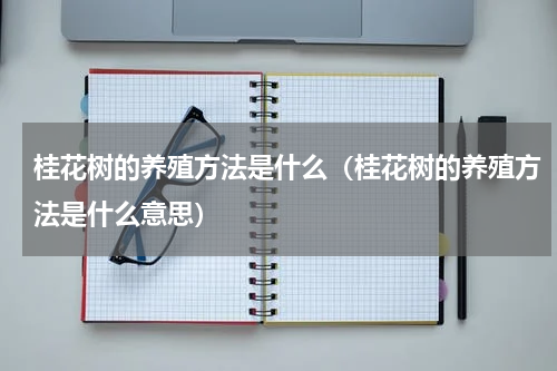 桂花树的养殖方法是什么（桂花树的养殖方法是什么意思）
