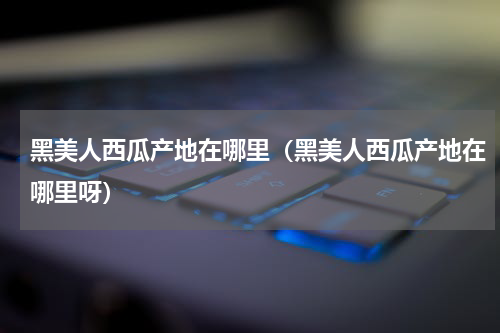 黑美人西瓜产地在哪里（黑美人西瓜产地在哪里呀）