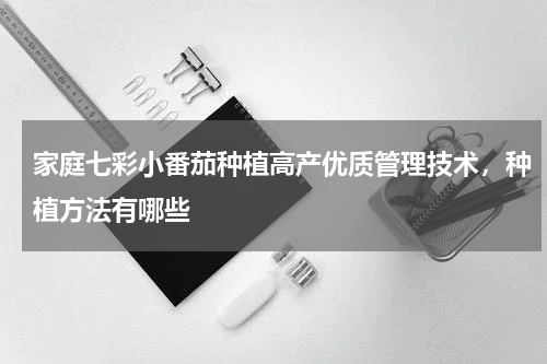 家庭七彩小番茄种植高产优质管理技术，种植方法有哪些