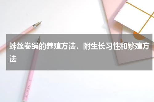 蛛丝卷绢的养殖方法，附生长习性和繁殖方法