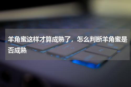羊角蜜这样才算成熟了，怎么判断羊角蜜是否成熟