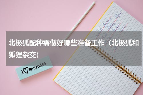 北极狐配种需做好哪些准备工作（北极狐和狐狸杂交）