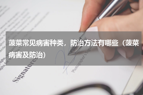 菠菜常见病害种类，防治方法有哪些（菠菜病害及防治）