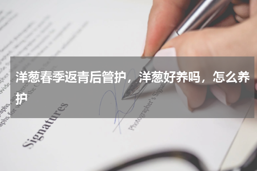 洋葱春季返青后管护，洋葱好养吗，怎么养护