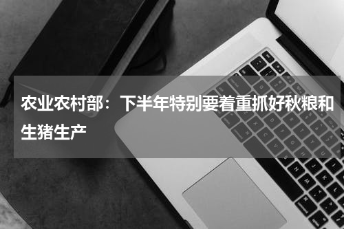 农业农村部：下半年特别要着重抓好秋粮和生猪生产