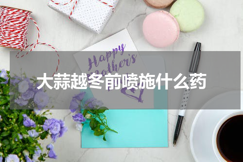 大蒜越冬前喷施什么药