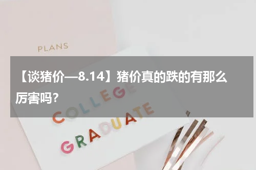 【谈猪价—8.14】猪价真的跌的有那么厉害吗？
