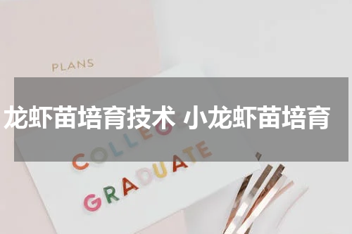 龙虾苗培育技术 小龙虾苗培育