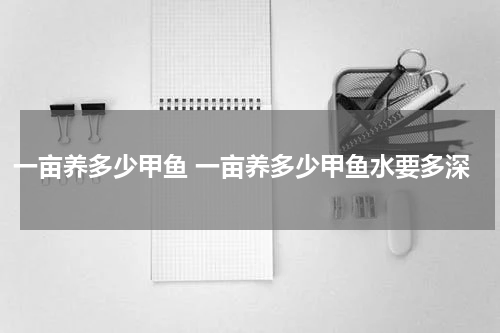 一亩养多少甲鱼 一亩养多少甲鱼水要多深