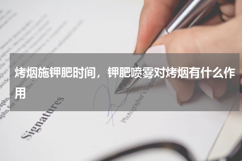 烤烟施钾肥时间，钾肥喷雾对烤烟有什么作用