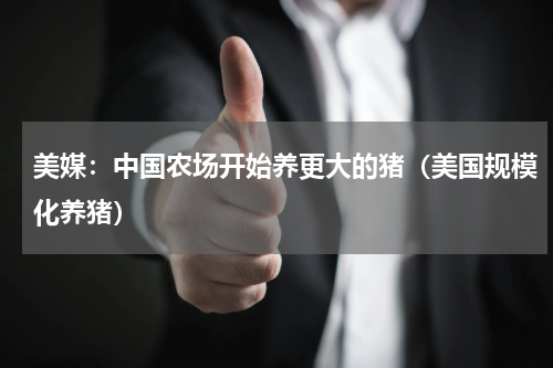 美媒：中国农场开始养更大的猪（美国规模化养猪）