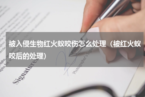 被入侵生物红火蚁咬伤怎么处理（被红火蚁咬后的处理）