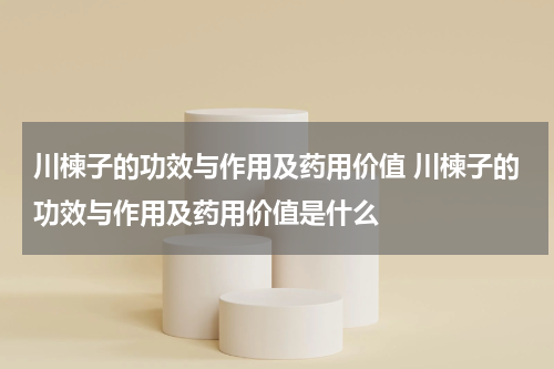 川楝子的功效与作用及药用价值 川楝子的功效与作用及药用价值是什么
