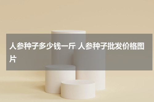 人参种子多少钱一斤 人参种子批发价格图片