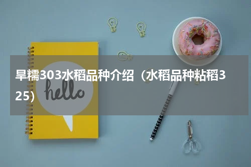 旱糯303水稻品种介绍（水稻品种粘稻325）