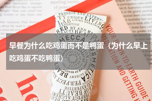 早餐为什么吃鸡蛋而不是鸭蛋（为什么早上吃鸡蛋不吃鸭蛋）