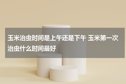 玉米治虫时间是上午还是下午 玉米第一次治虫什么时间最好