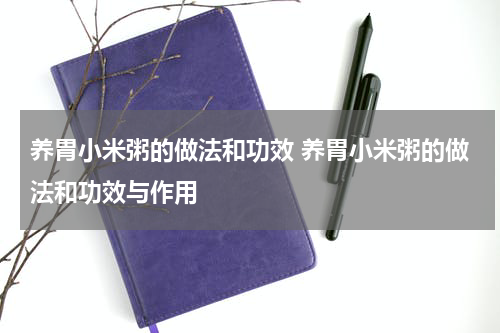 养胃小米粥的做法和功效 养胃小米粥的做法和功效与作用
