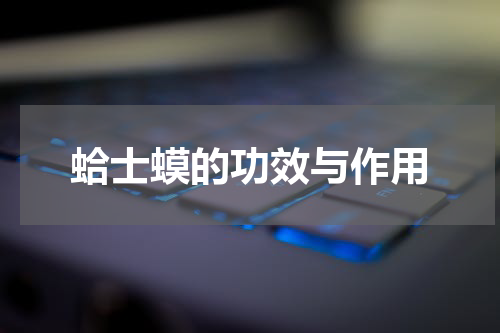 蛤士蟆的功效与作用
