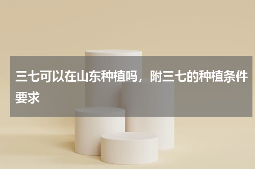 三七可以在山东种植吗，附三七的种植条件要求