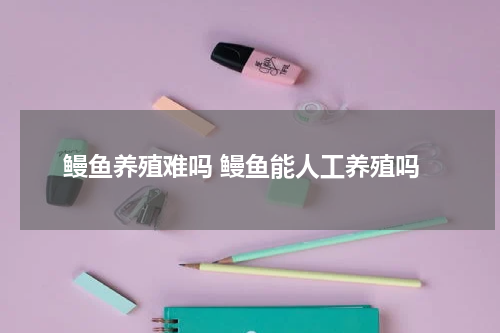 鳗鱼养殖难吗 鳗鱼能人工养殖吗