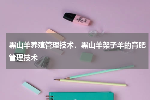 黑山羊养殖管理技术，黑山羊架子羊的育肥管理技术