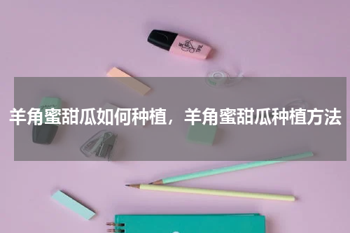 羊角蜜甜瓜如何种植，羊角蜜甜瓜种植方法