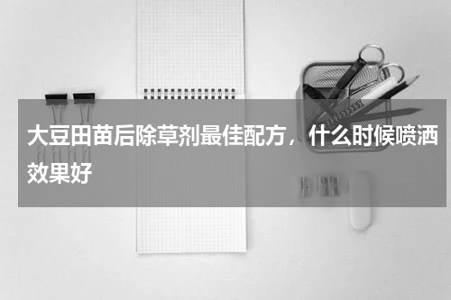 大豆田苗后除草剂最佳配方，什么时候喷洒效果好