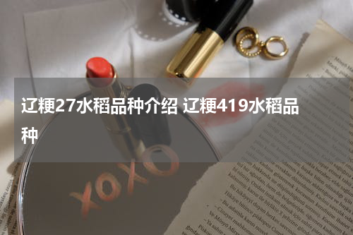 辽粳27水稻品种介绍 辽粳419水稻品种