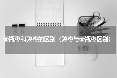 壶瓶枣和骏枣的区别（骏枣与壶瓶枣区别）
