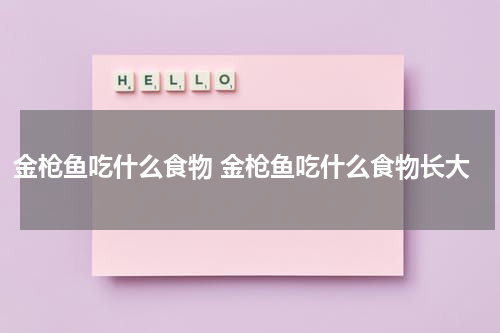 金枪鱼吃什么食物 金枪鱼吃什么食物长大