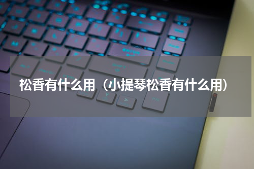 松香有什么用（小提琴松香有什么用）