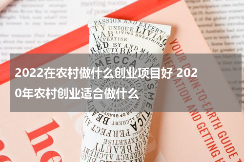2022在农村做什么创业项目好 2020年农村创业适合做什么