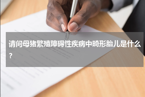 请问母猪繁殖障碍性疾病中畸形胎儿是什么？
