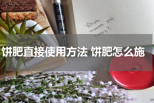 饼肥直接使用方法 饼肥怎么施