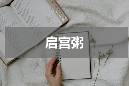 启宫粥