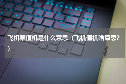 飞机票值机是什么意思（飞机值机啥意思?）