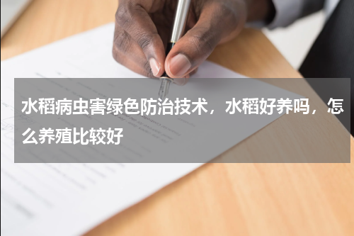 水稻病虫害绿色防治技术，水稻好养吗，怎么养殖比较好