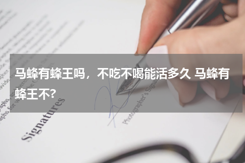 马蜂有蜂王吗，不吃不喝能活多久 马蜂有蜂王不?