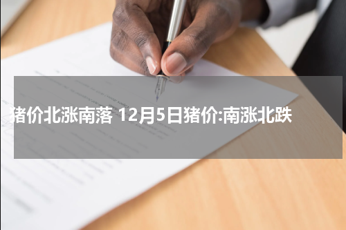 猪价北涨南落 12月5日猪价:南涨北跌