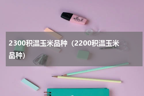 2300积温玉米品种（2200积温玉米品种）