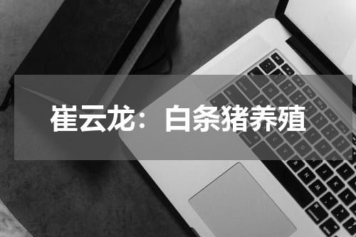 崔云龙：白条猪养殖