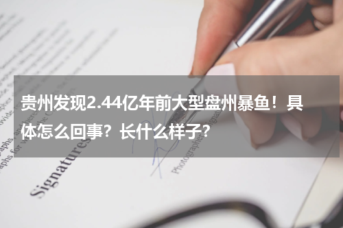贵州发现2.44亿年前大型盘州暴鱼！具体怎么回事？长什么样子？