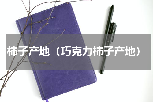 柿子产地（巧克力柿子产地）